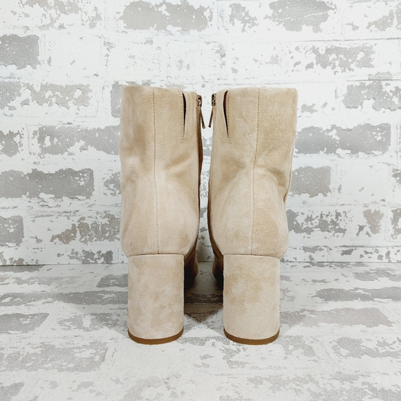 NEW Sam Edelman Fawn Leather Suede Ankle Booties A295 - Picture 6 of 12